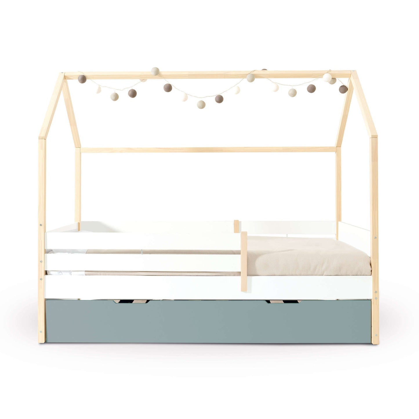 Imperial Homes House Teepee Bed with wooden frame and cozy mattress for kids' bedroom