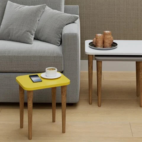 SleekNest Trio Nesting Side Tables - Multicolor