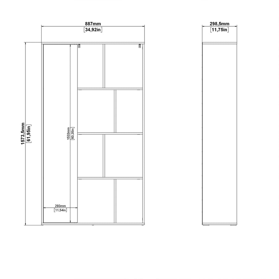 Maze Bookcase With 1 Door